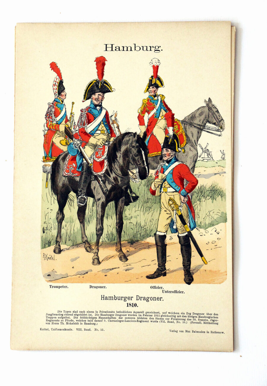 Hamburg - Uniformenkunde - Richard Knoetel - VIII - Planche 53