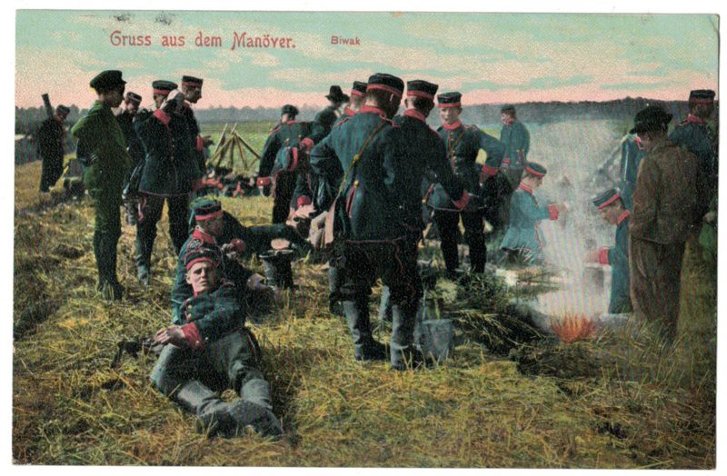 Série 45 Cartes Postale - Armée Allemande - Uniforme XIX - Guerre 14/18 - Campagne - Bivouac - Manoeuvre