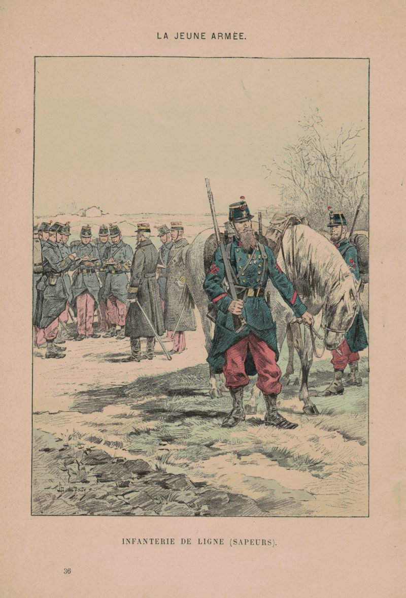 Armée Française 3ème République - La jeune armée - Illustrations Uniforme - Soldat - 1898