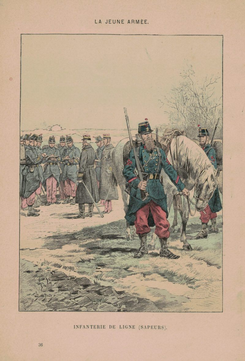 Armée Française 3ème République - La jeune armée - Illustrations Uniforme - Soldat - 1898