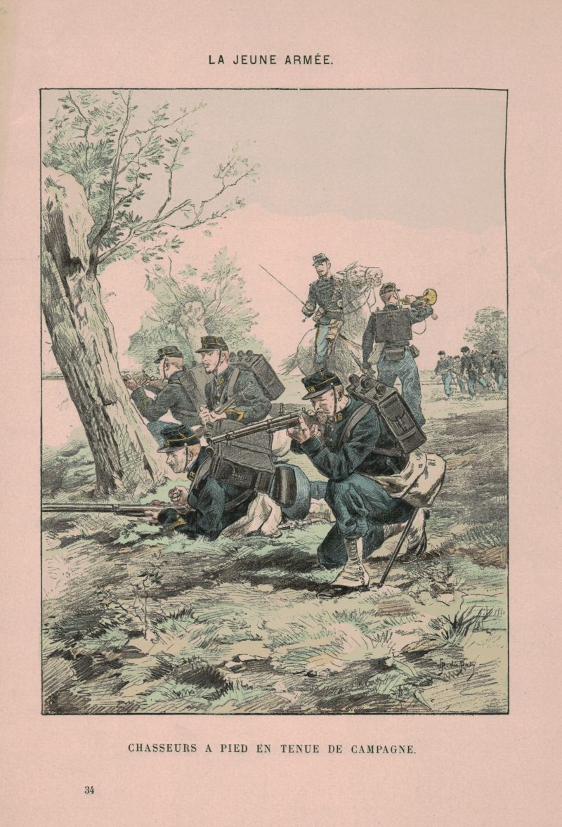 Armée Française 3ème République - La jeune armée - Illustrations Uniforme - Soldat - 1898