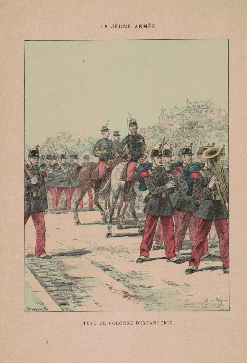 Armée Française 3ème République - La jeune armée - Illustrations Uniforme - Soldat - 1898