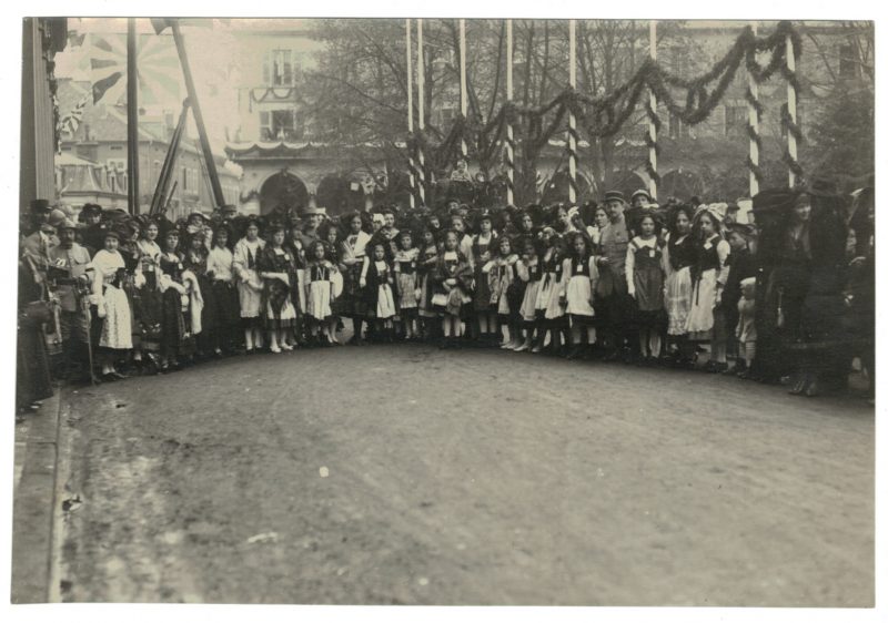 Ancienne Photographie Originale Libération de Strasbourg / Mulhouse 1918 - Visite de Clemenceau et Poincaré - 17 novembre 1918 / 9 Décembre 1918