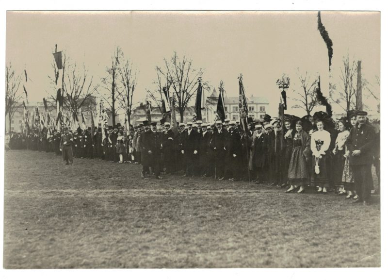 Ancienne Photographie Originale Libération de Strasbourg / Mulhouse 1918 - Visite de Clemenceau et Poincaré - 17 novembre 1918 / 9 Décembre 1918