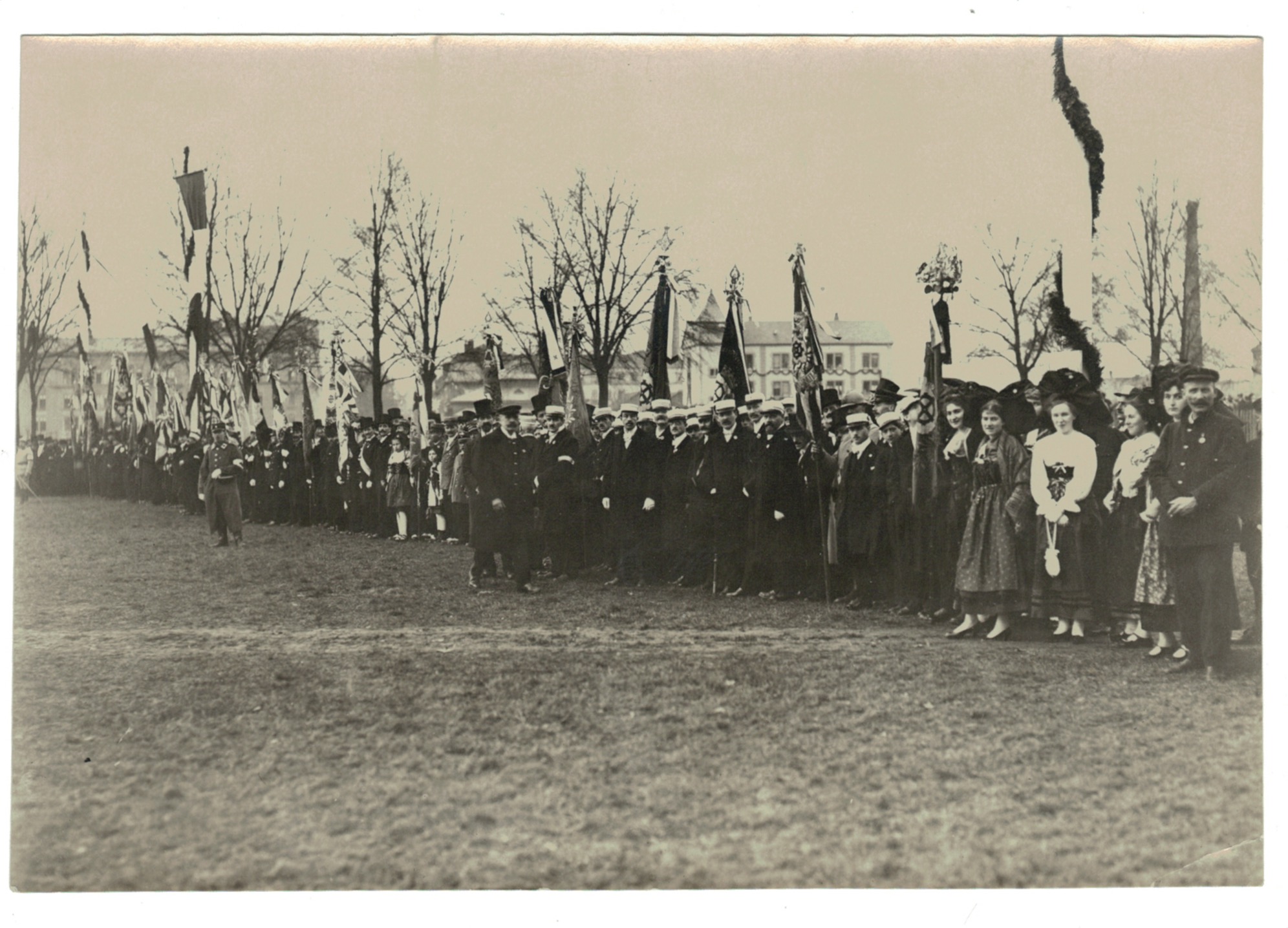 Ancienne Photographie Originale Libération de Strasbourg / Mulhouse 1918 - Visite de Clemenceau et Poincaré - 17 novembre 1918 / 9 Décembre 1918