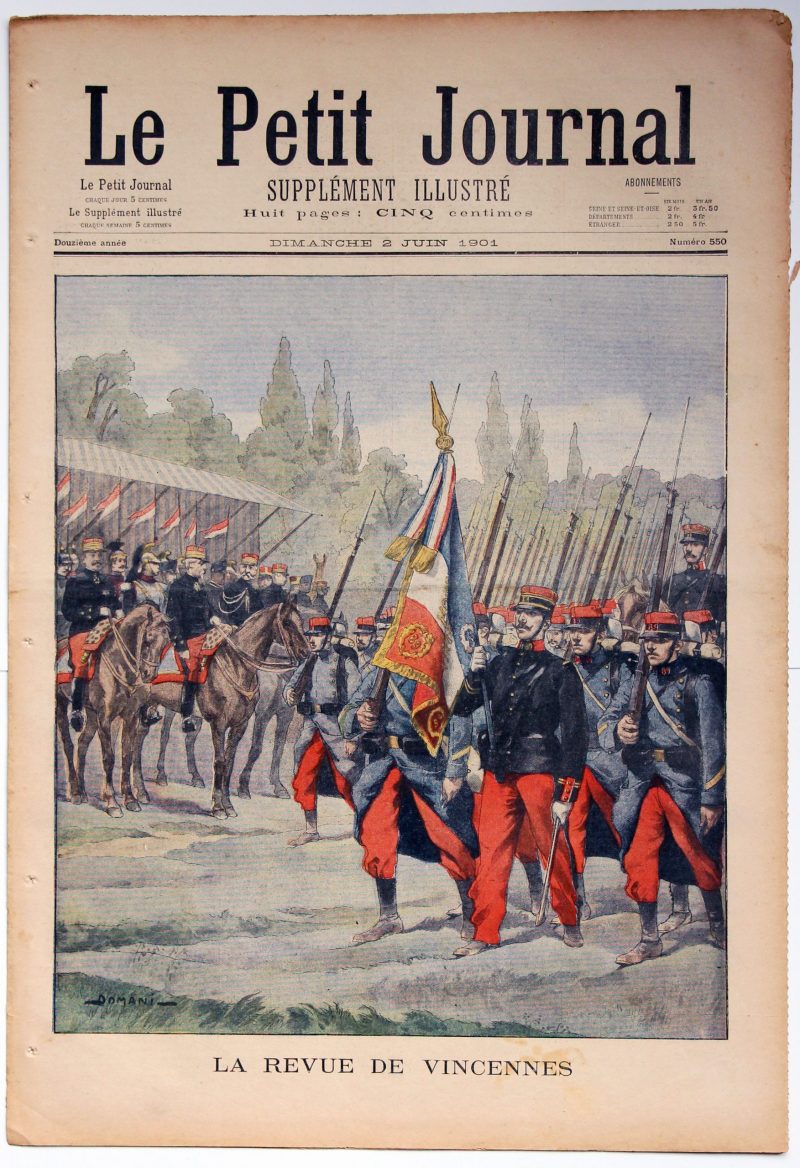 Le petit journal - supplément illustré - 2 juin 1901 - La revue de Vincennes