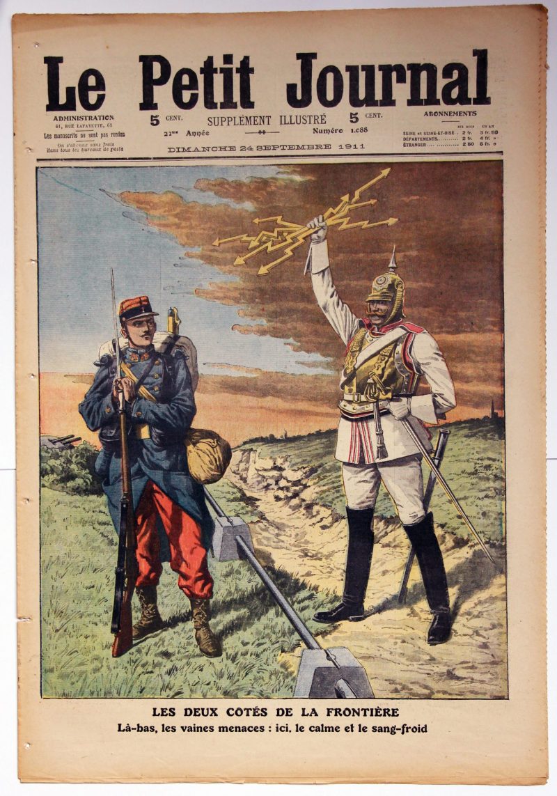 Le petit journal - supplément illustré - 24 septembre 1911- Les deux cotés de la frontière