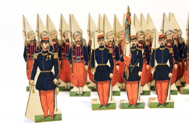 31 Petits Soldats de Strasbourg - Zouaves de Ligne 1872 - Planche Fischbach - Uniforme - 3ème République