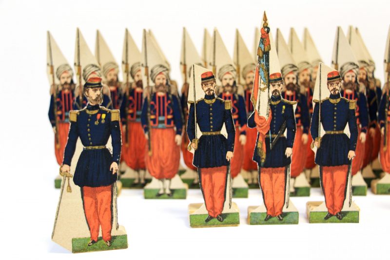 31 Petits Soldats de Strasbourg - Zouaves de Ligne 1872 - Planche Fischbach - Uniforme - 3ème République