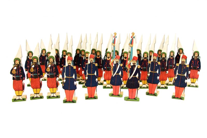 34 Petits Soldats de Strasbourg - Zouaves de Ligne 1845 - Planche Silbermann- Uniforme - Second Empire - Monarchie de Juillet