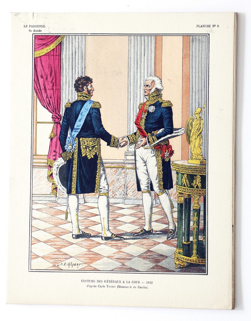 Costume des Généraux a la Cour 1812- J.E.Hilpert - Le Passepoil