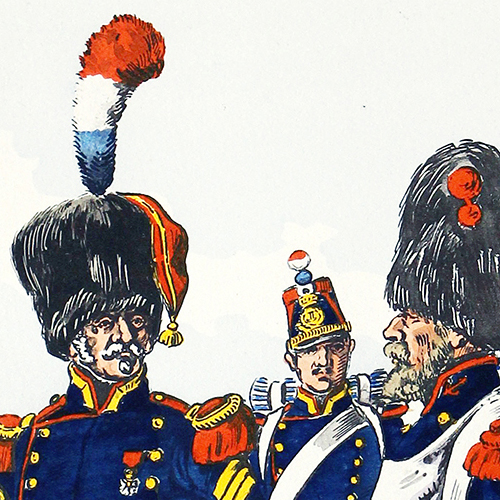 Tête de Colonne d'un Régiment d'Infanterie de Marine - Henri Boisselier - Le Passepoil
