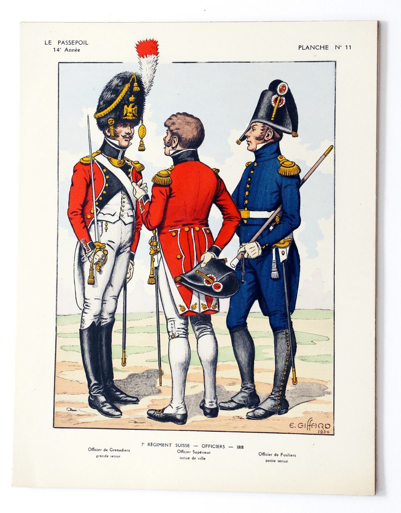 3 Régiment Suisse 1808 - E.GIFFARD - Le Passepoil