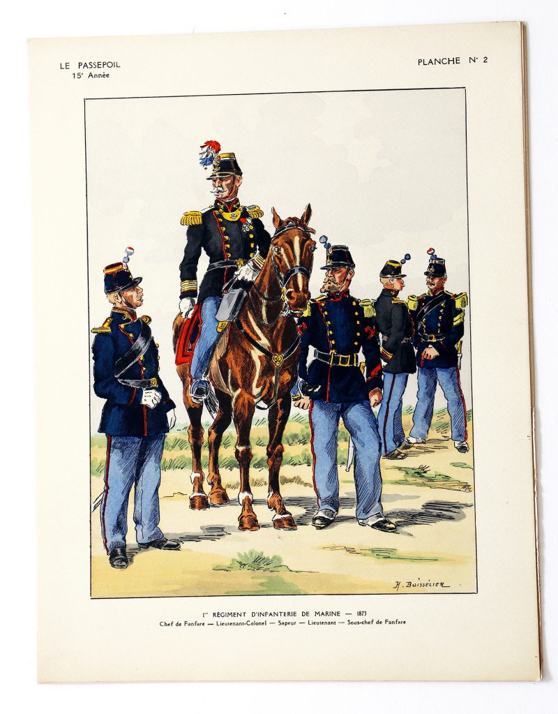 1 Régiment d'Infanterie de Marine - 1873 - Henri Boisselier - Le Passepoil