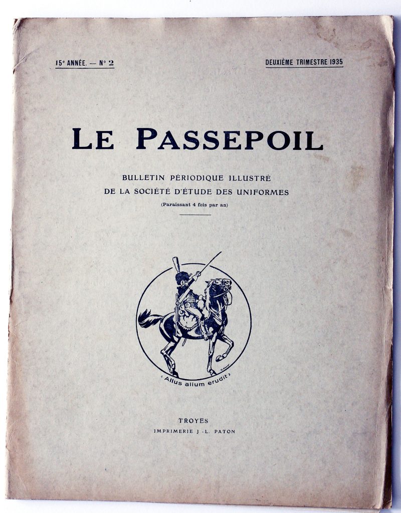 Le passepoil année 1935 incomplète - 15 année N°2 - Bucquoy - Uniformes Armée Française