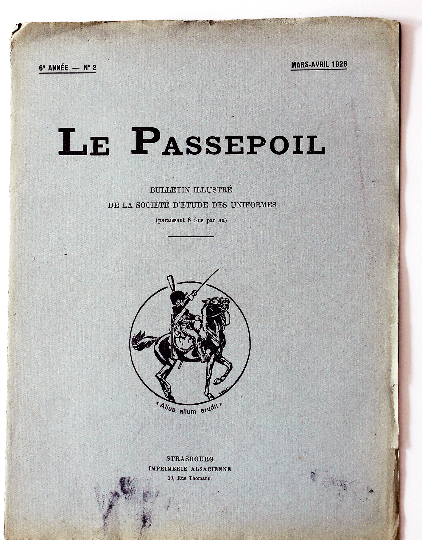 Le passepoil année 1926 complète - 6 année N°2 - Bucquoy - Uniformes Armée Française