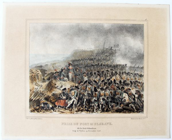 2 Gravures XIX - Raffet - Révolution - Empire - Siège de Toulon et Abordez l'ennemi franchement, à la baïonnette - 1792