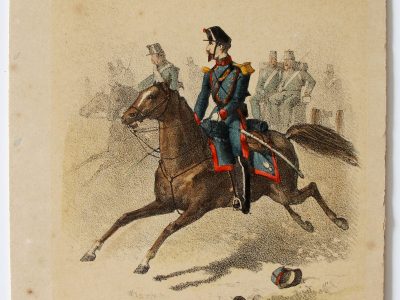 8 cartes - Uniforme de l'armée Second Empire - France 1870 - Carte illustrée Couleur rehaussée Fietta Strasbourg