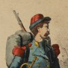 8 cartes - Uniforme de l'armée Second Empire - France 1870 - Carte illustrée Couleur rehaussée Fietta Strasbourg