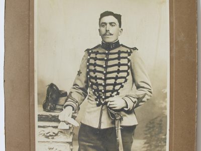 Ancienne Photographie - Grand portrait - Chasseur à cheval 3ème République - Nancy 17ème Régiment