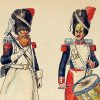 Dessin original - Planche Hector Large - Les Grenadiers de la Garde - Premier et Second empire - 1809/1860 - Napoléon III