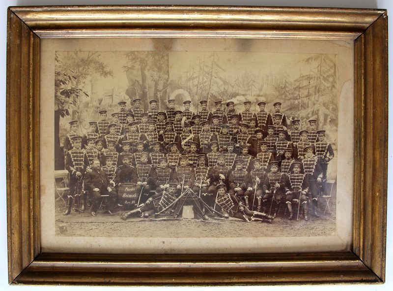 Ancienne Photographie - Hussards de Réserve - Prusse - Uniforme - Guerre 14/18 - Service Militaire