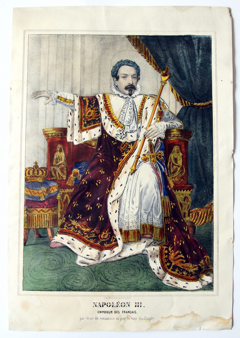 Imagerie - Napoleon III - Sacre - Empereur des Français - Gravure - Cérémonie - Second Empire