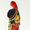 Peinture originale rehaussée - Hussards - Henry Boisselier - Gouache - Infanterie Légère Italie - Napoléon - 1er Empire - Uniforme