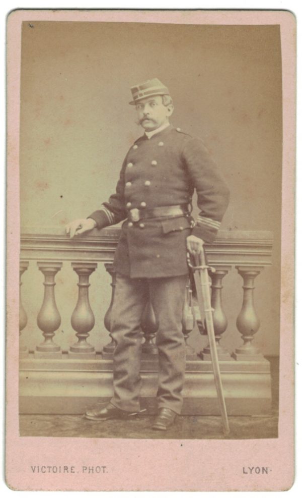 CDV Soldat Français - Mobile - Lyon - Second Empire - 3ème République - Officier - 1871