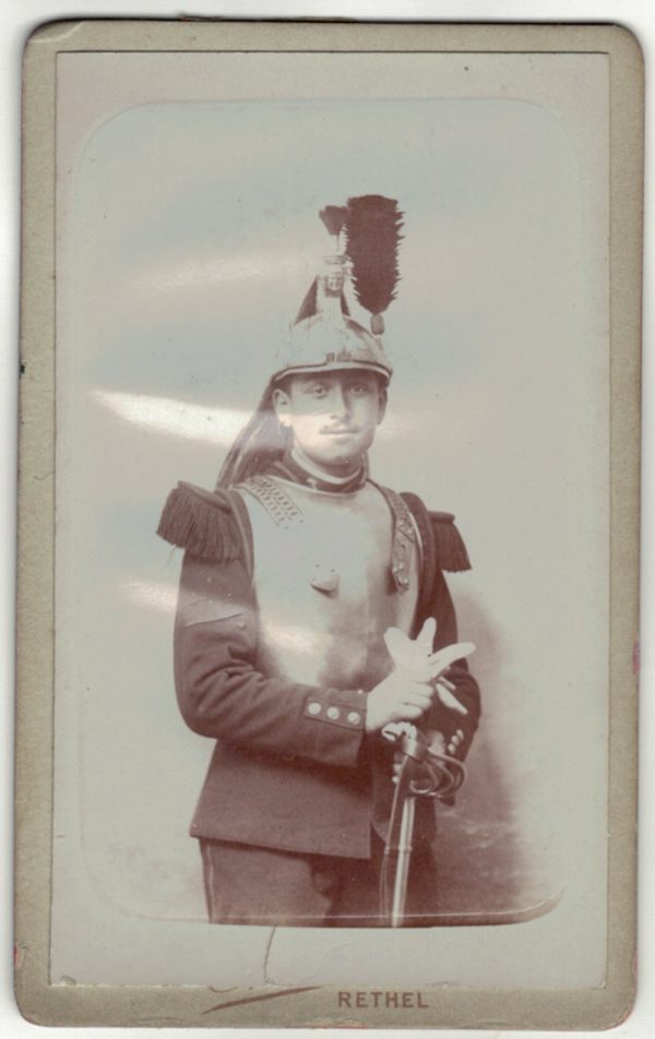 CDV Soldat Français - 3e Régiment Cuirassier - 3ème République - Cabinet Photo - Rethel