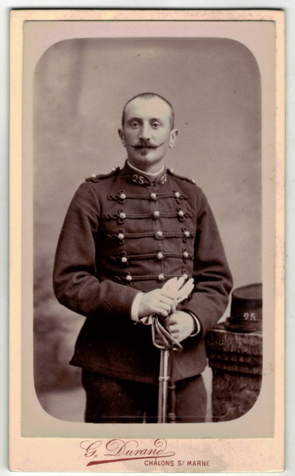 CDV Soldat Français - Artillerie - 3ème République - Tunique - Chalons sur Marne - 1880