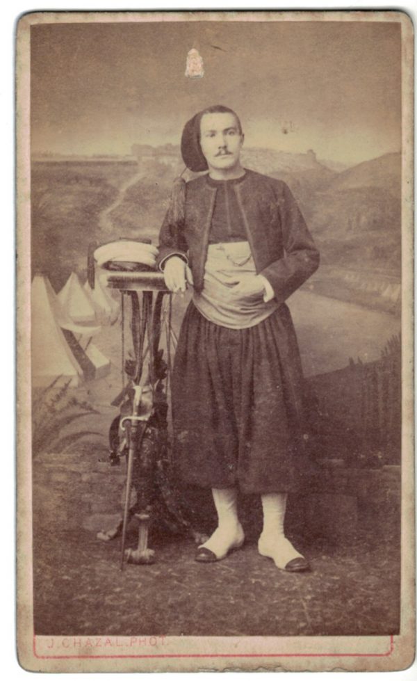 CDV Soldat Français - Zouaves - 3ème République - Tunique - Constantin Souvenir - 3ème Zouaves - Algérie