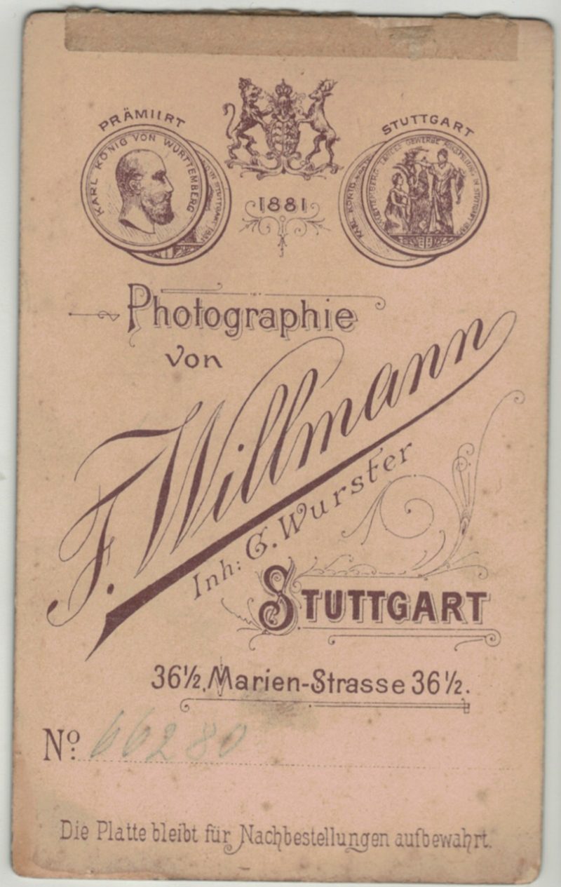 CDV Soldat Allemand - Armée Cavalerie - Grande tenue - Uhlan - Sabre - Stuttgart