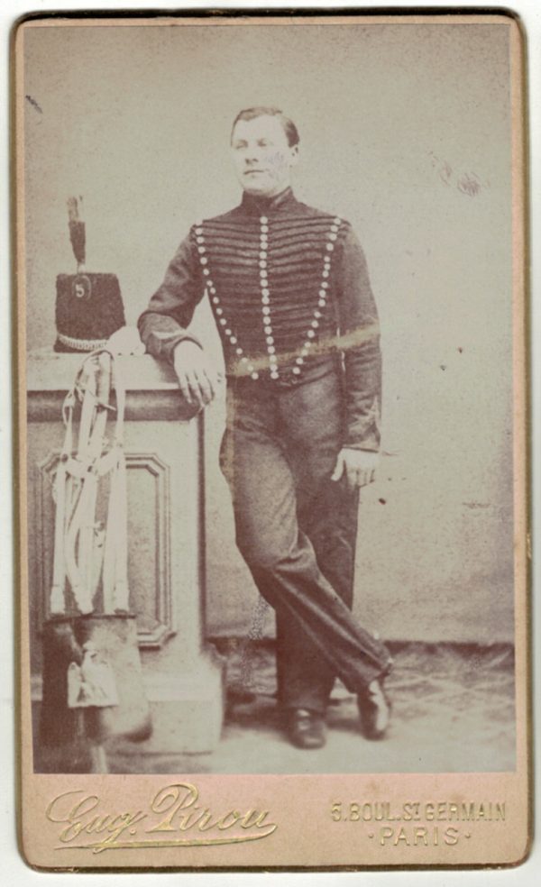 CDV Soldat Français - 5e Régiment Chasseur à Cheval - Second Empire - 1870