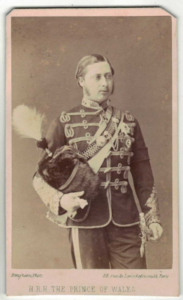 CDV Prince de Galles - Prince of Wales - Hussard - 1870 - Photo Bingham Paris - Édouard VII