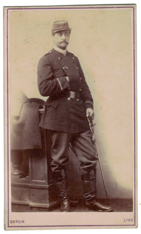 CDV Soldat Français - Mobile - Lyon - Second Empire - 3ème République - Officier - 1871