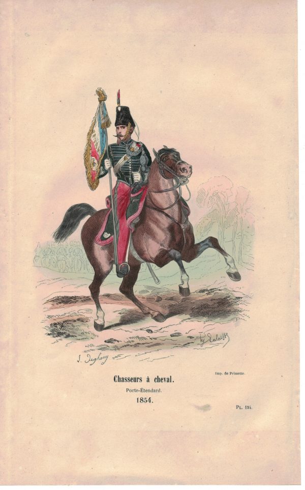 25 planches imagerie - Napoleon III - Armée Française - Uniforme - Second Empire - Gravure rehaussées