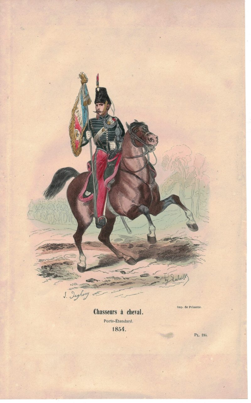 25 planches imagerie - Napoleon III - Armée Française - Uniforme - Second Empire - Gravure rehaussées