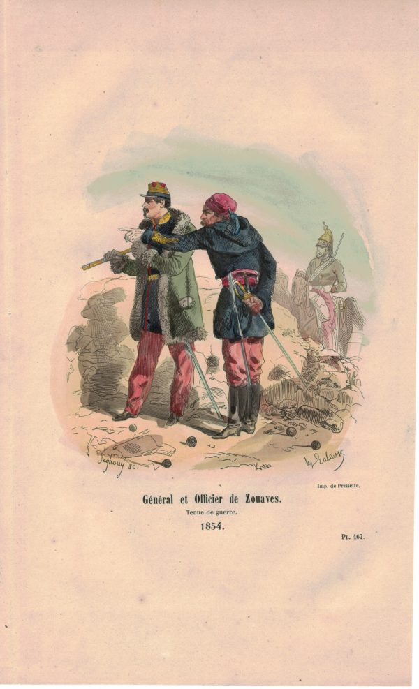 25 planches imagerie - Napoleon III - Armée Française - Uniforme - Second Empire - Gravure rehaussées