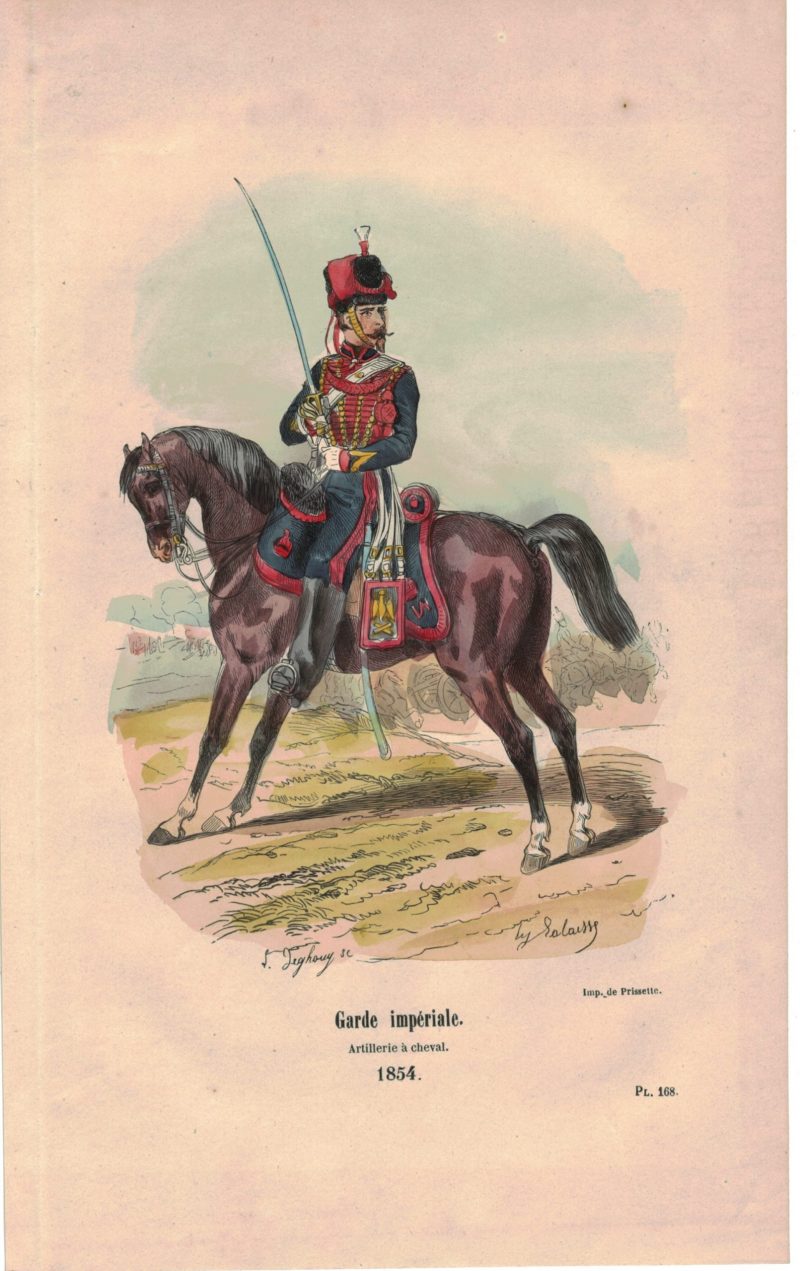 25 planches imagerie - Napoleon III - Armée Française - Uniforme - Second Empire - Gravure rehaussées