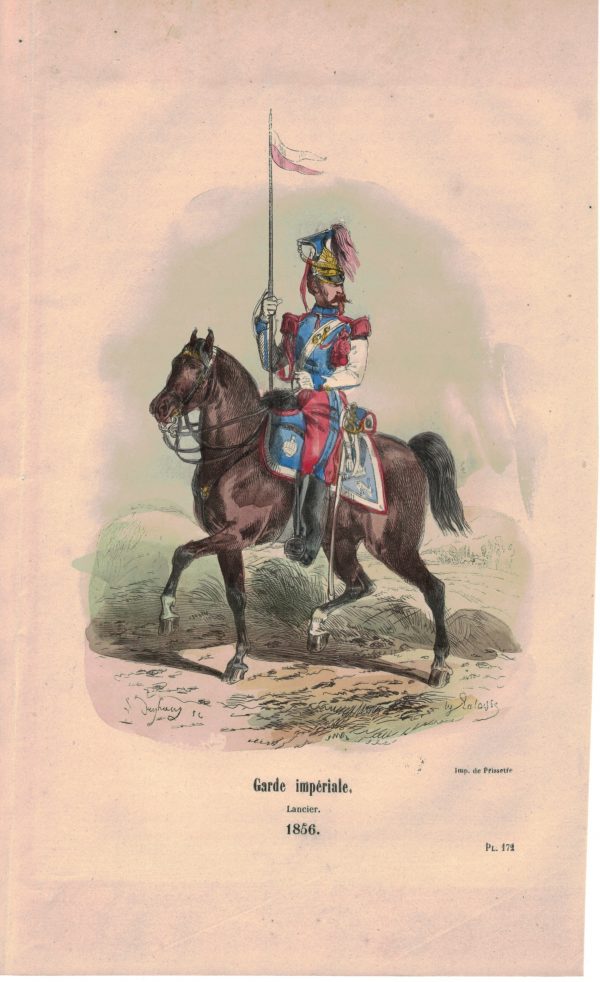 25 planches imagerie - Napoleon III - Armée Française - Uniforme - Second Empire - Gravure rehaussées