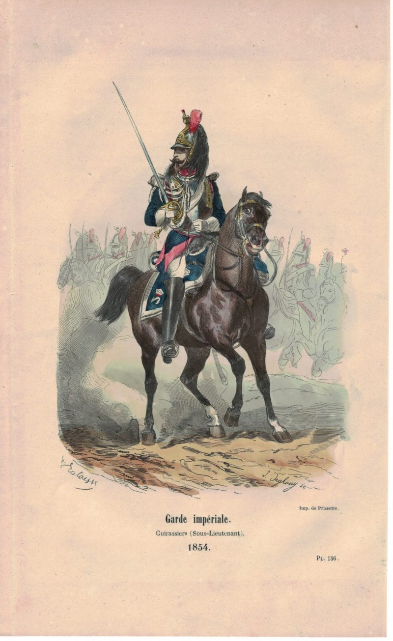 25 planches imagerie - Napoleon III - Armée Française - Uniforme - Second Empire - Gravure rehaussées