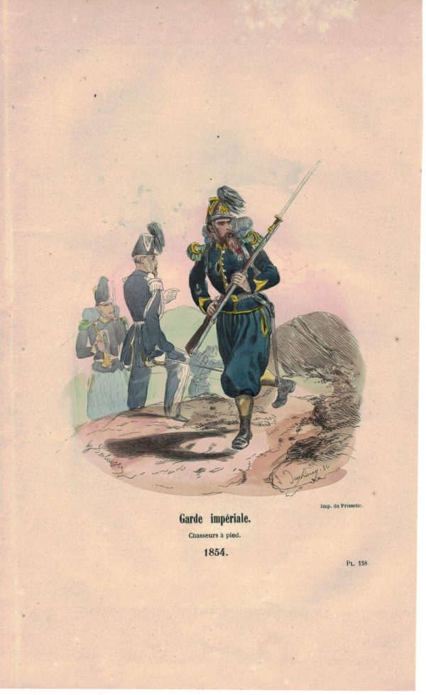 25 planches imagerie - Napoleon III - Armée Française - Uniforme - Second Empire - Gravure rehaussées