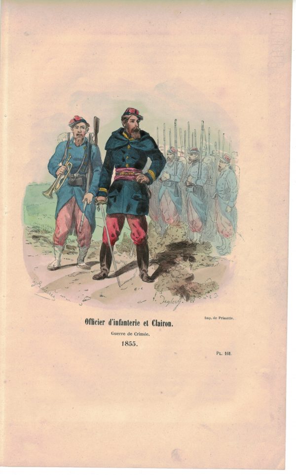 25 planches imagerie - Napoleon III - Armée Française - Uniforme - Second Empire - Gravure rehaussées