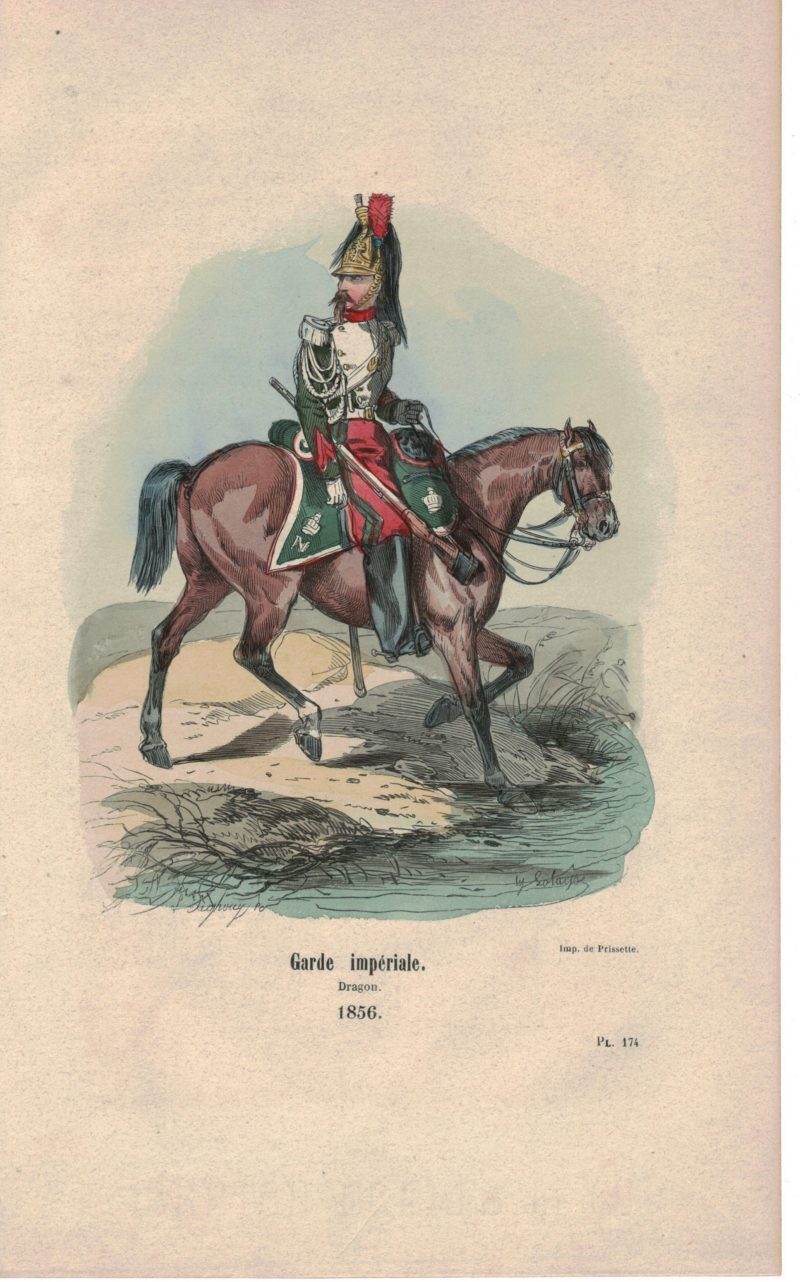 25 planches imagerie - Napoleon III - Armée Française - Uniforme - Second Empire - Gravure rehaussées