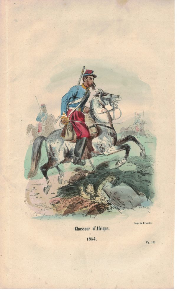 25 planches imagerie - Napoleon III - Armée Française - Uniforme - Second Empire - Gravure rehaussées