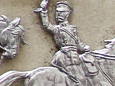Plat d'étain ancien - Plaque de présentation - XIX siècle - Soldat - Figurines