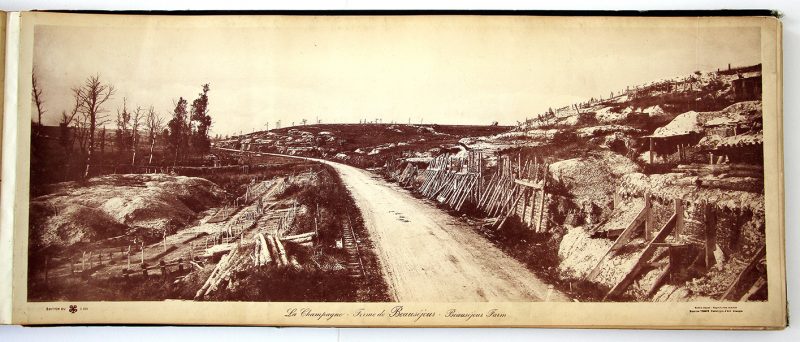 Grand Livre Panoramique de Guerre 14/18 - Vues de Guerre 1914 - 1918 - Photographie - Tirage en Phototypie D'art Limoges