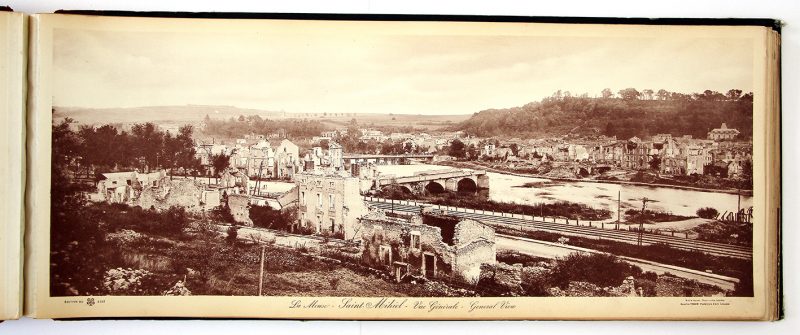 Grand Livre Panoramique de Guerre 14/18 - Vues de Guerre 1914 - 1918 - Photographie - Tirage en Phototypie D'art Limoges