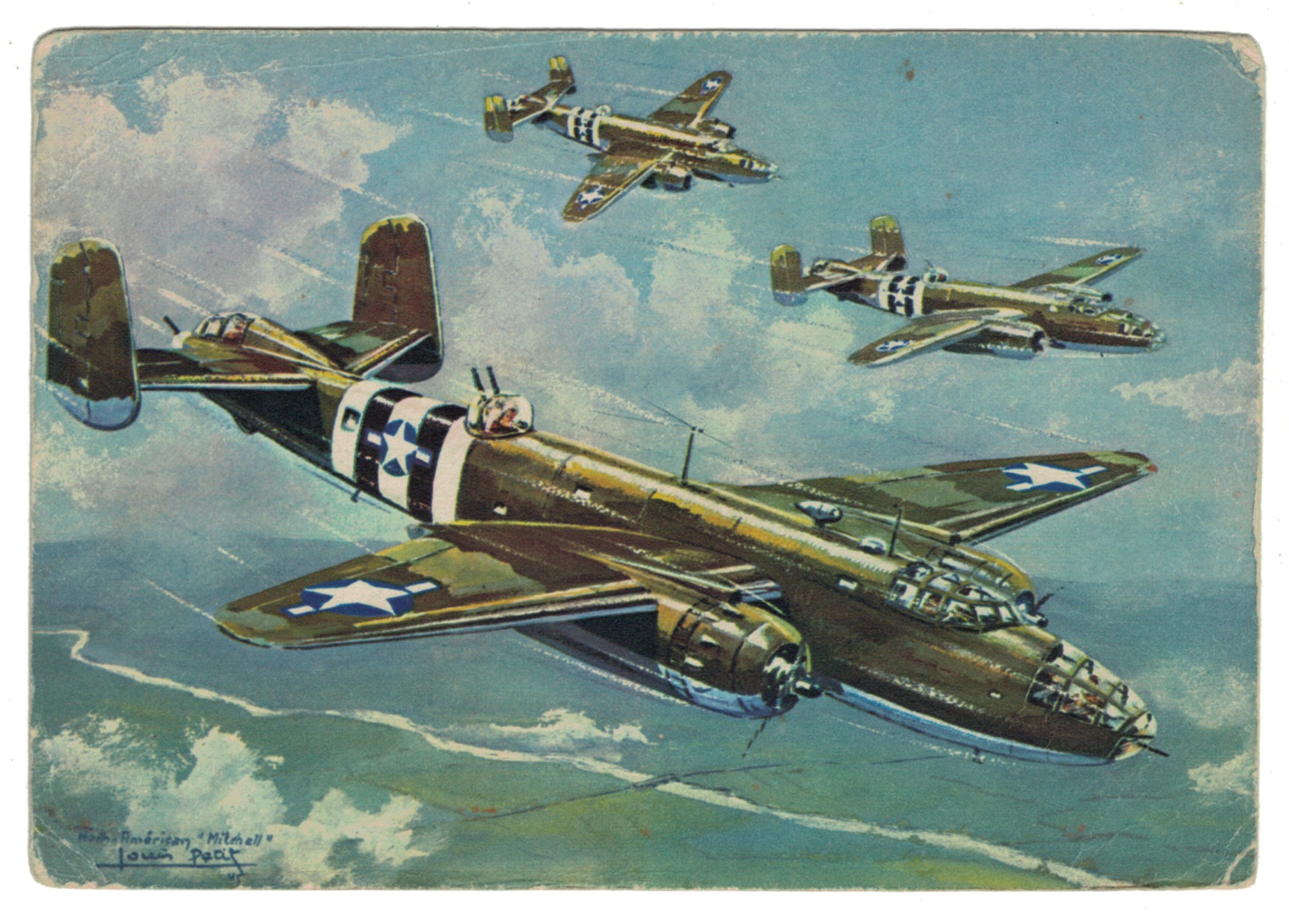 Série 18 Cartes Postale - Aviation - Guerre 39/45 - Illustration Louis Petit - Atelier D'art L.E.P. Paris 9e